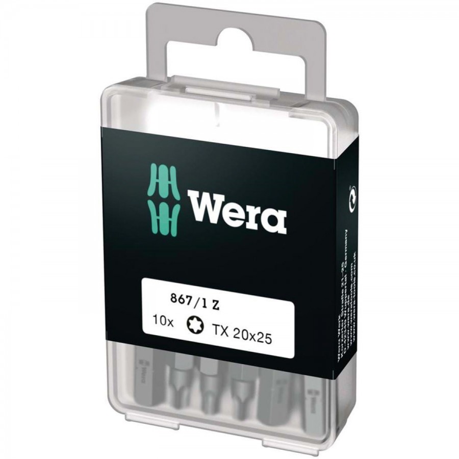 JUEGO DE PUNTAS TORX® 20 X 25 MM 867/1 (10 PIEZAS)