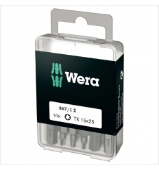 JUEGO DE PUNTAS TORX® 15 X 25 MM 867/1 (10 PIEZAS)