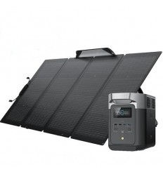 KIT SOLAR GENERADOR DELTA 2 + PANEL SOLAR 160W ECOFLOW