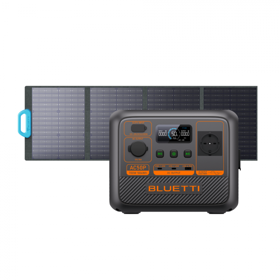 KIT GENERADOR AC50P + PANEL SOLAR 120W | BLUETTI